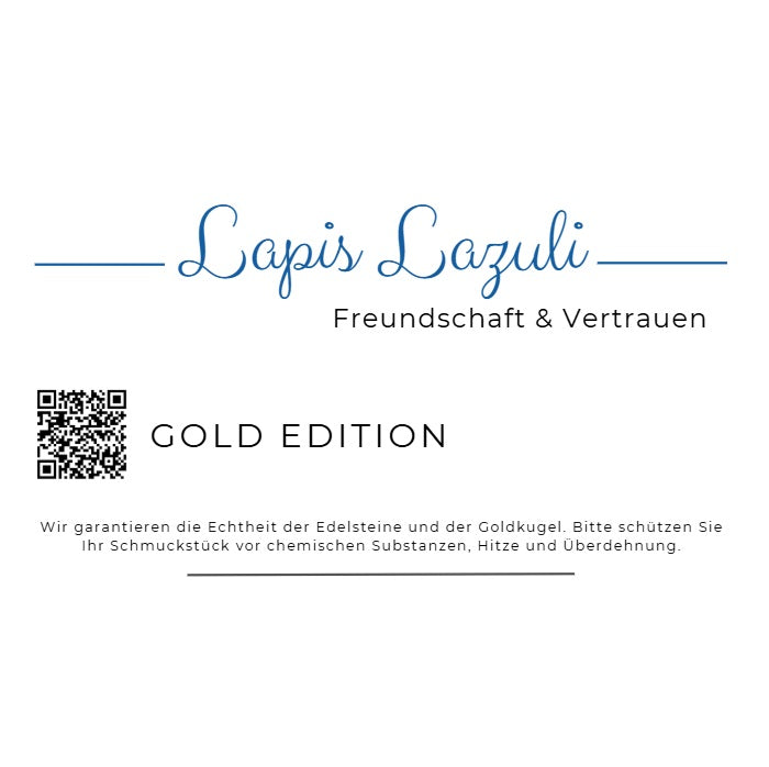 Vesi Gold Edelstein Armband mit Lapislazuli