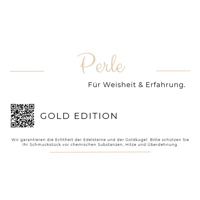 Vesi Gold Edelstein Armband mit Perle