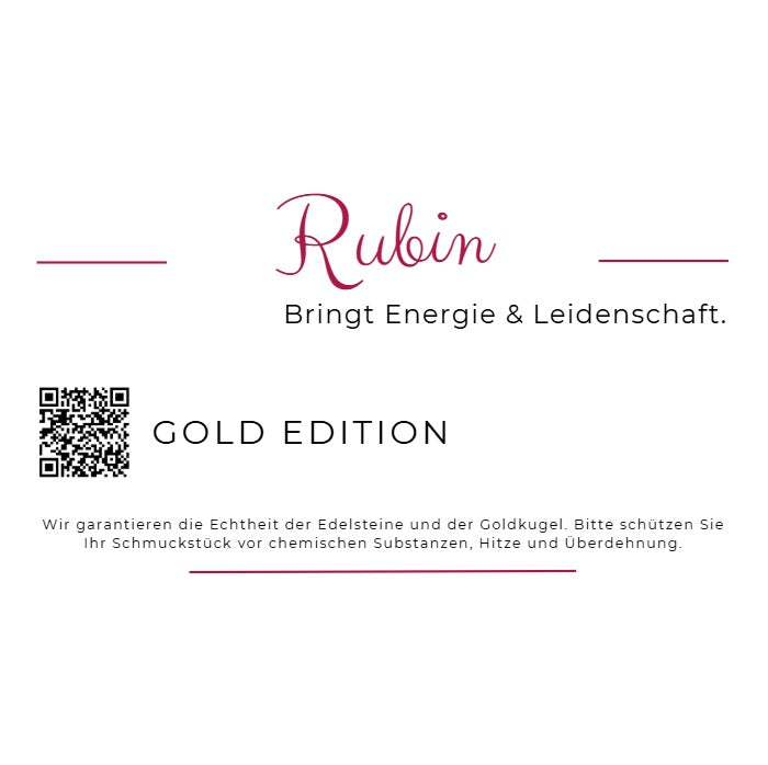 Vesi Gold Edelstein Armband mit Rubin