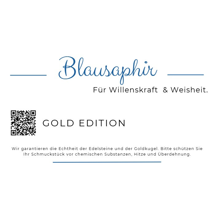 Vesi Gold Edelstein Armband mit Saphir